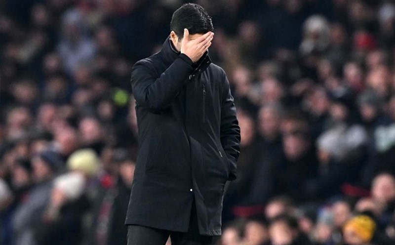 Arteta believes Arsenal lost the penalty unjustly against Nottingham. Photo: AFP