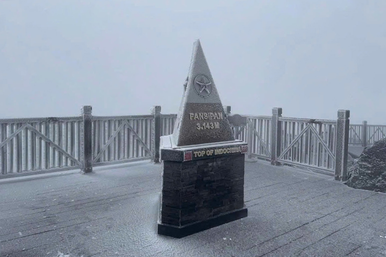 Strong cold air is coming in, forecasting that the weather in the Northern mountainous region continues to be at risk of frost and frost. Photo: Van Duc