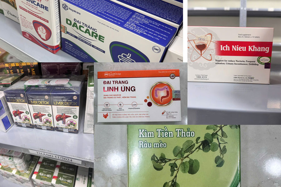 Các sản phẩm giả chủ yếu là sản phẩm bổ sung collagen, vitamin, thuốc bổ xương khớp, tiêu hóa… 