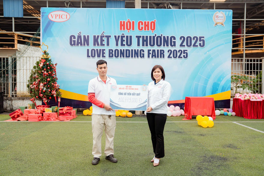 Toan bo so tien thu duoc tu hoi cho da duoc Cong doan Cong ty VPIC1 dua vao Quy ho tro nhan vien co hoan canh kho khan