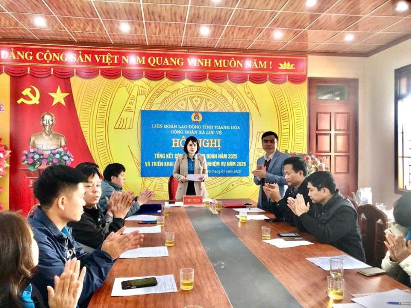 Luu Ve Commune Trade Union innovates operations, builds a strong organization. Photo: Thanh Hoa Trade Union