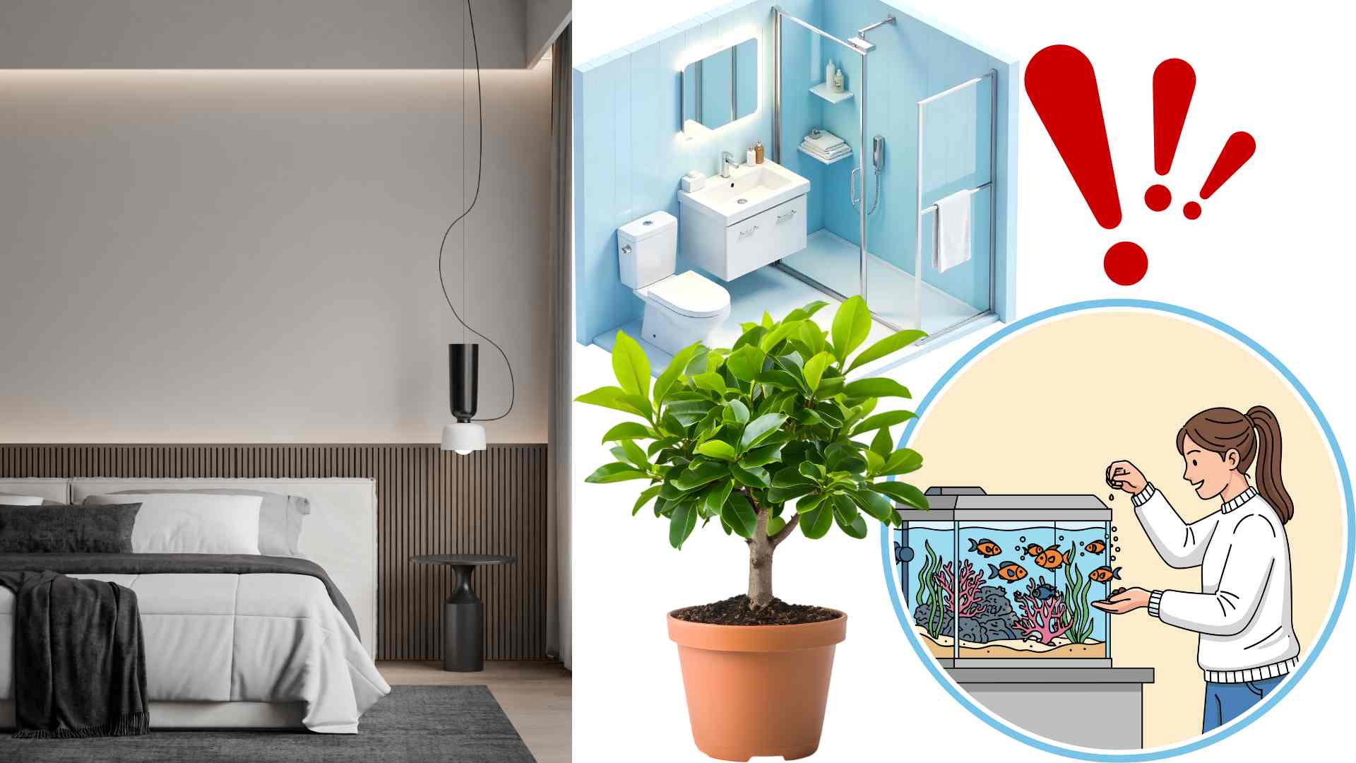 Mistakes in bedroom design make the space less comfortable. Graphics: Ha May