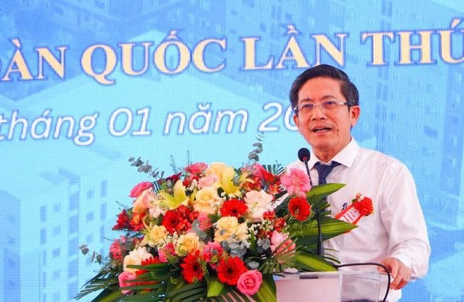 Lanh dao Da Nang cam ket tao dieu kien toi da de chu dau tu hoan thien du an nha o cho nguoi co thu nhap thap. Anh: Hoang Bin