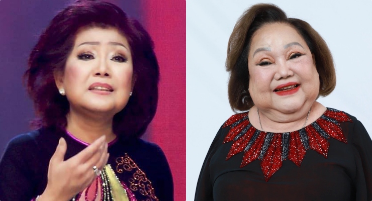 Artist Phuong Lien, People's Artist Ngoc Giau. Photo: Vietnamese Cai Luong.