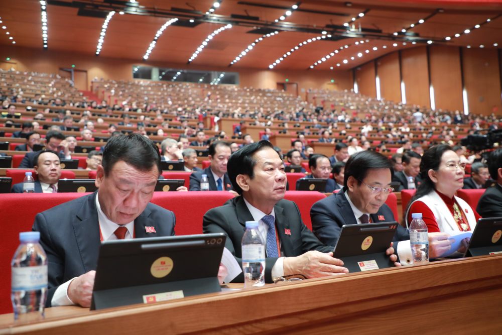 Cac dai bieu du phien tru bi Dai hoi. Anh: Pham Dong