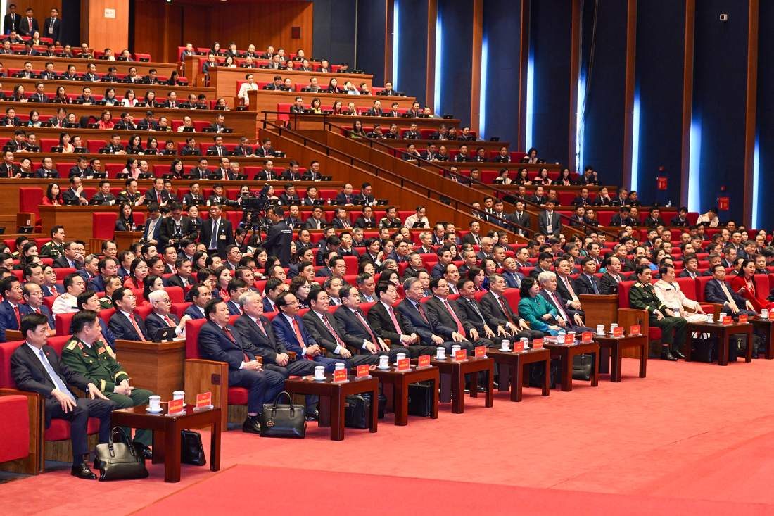 Dai hoi XIV cua Dang dien ra tu ngay 19-25.1 tai Trung tam Hoi nghi quoc gia. Du Dai hoi co 1.586 dai bieu dai dien cho hon 5,6 trieu dang vien trong ca nuoc. Anh: Duy Linh