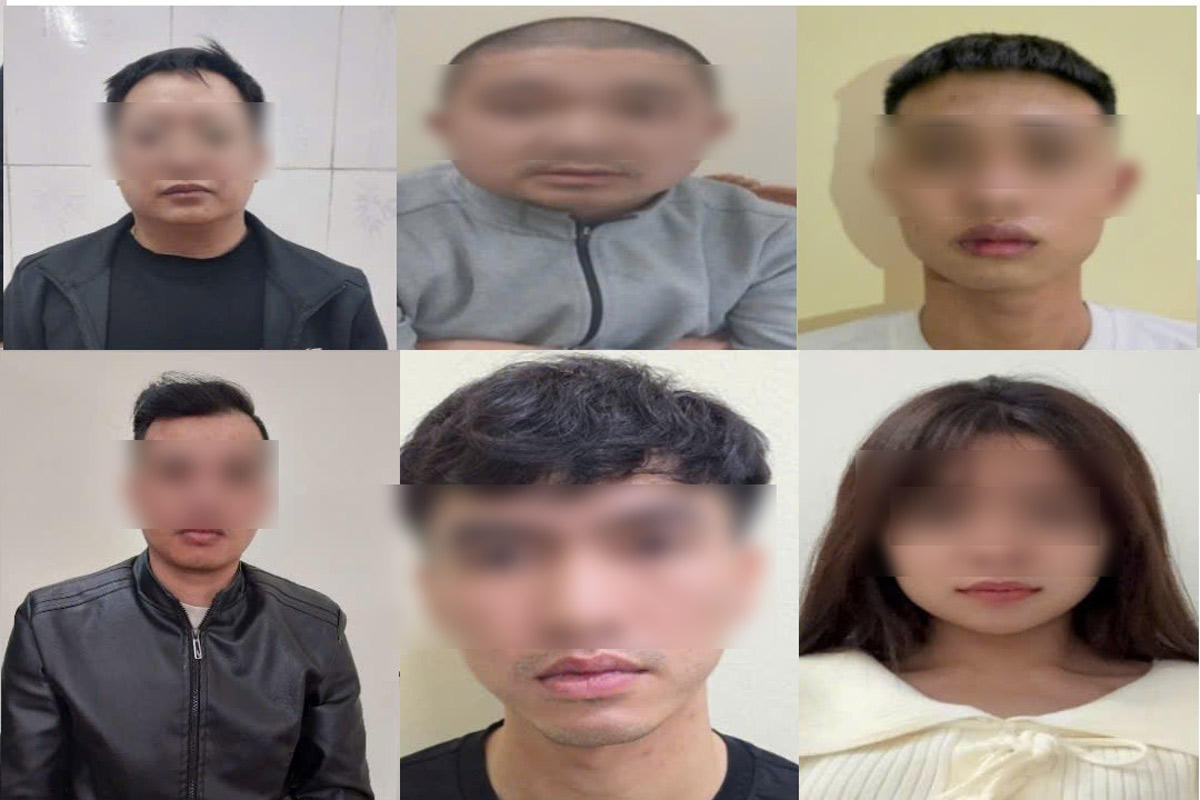 Nhóm các đối tượng bị khởi tố về tội “Mua bán người” theo Điều 150 Bộ luật Hình sự. Ảnh: Công an Quảng Ninh