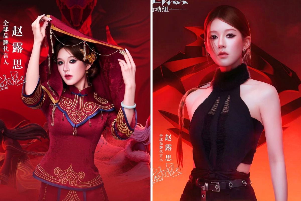 Hinh anh gay sot cua Trieu Lo Tu trong quang cao moi day. Anh: Xinhua