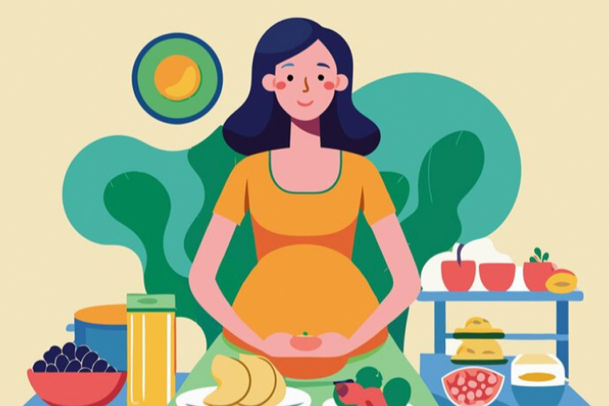 Healthy pregnancy starts with weight control. Graphics: Thien Nhan