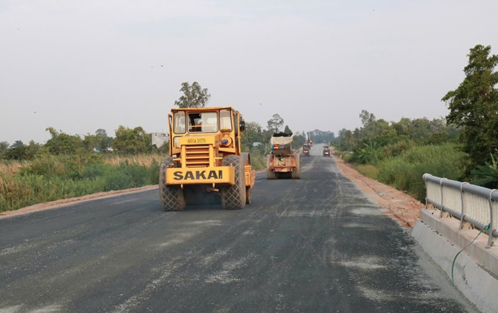 National Highway 30 through Dong Thap. Photo: Dong Thap Electronic Information Portal