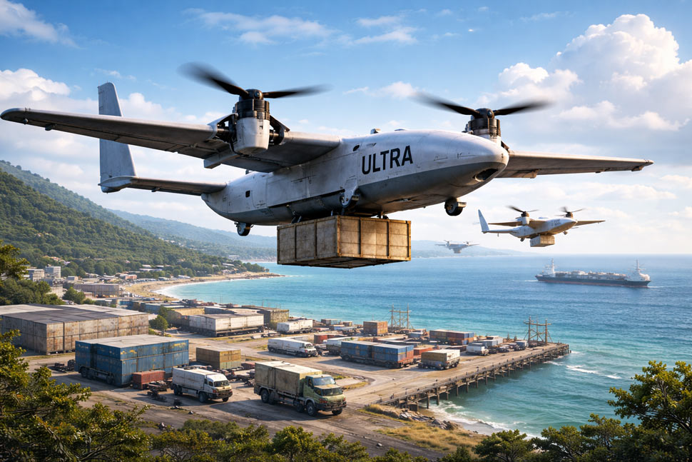 May bay khong nguoi lai cho hang cua Anh tang gap doi tam bay khi trien khai tai Ukraine. Do hoa: AI