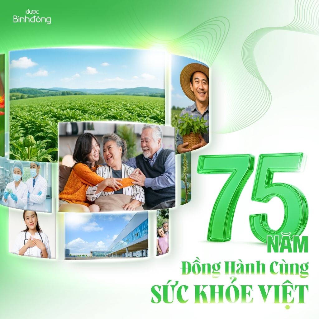 Duoc Binh Dong – 75 nam dong hanh cung suc khoe Viet. Anh: Duoc Binh Dong