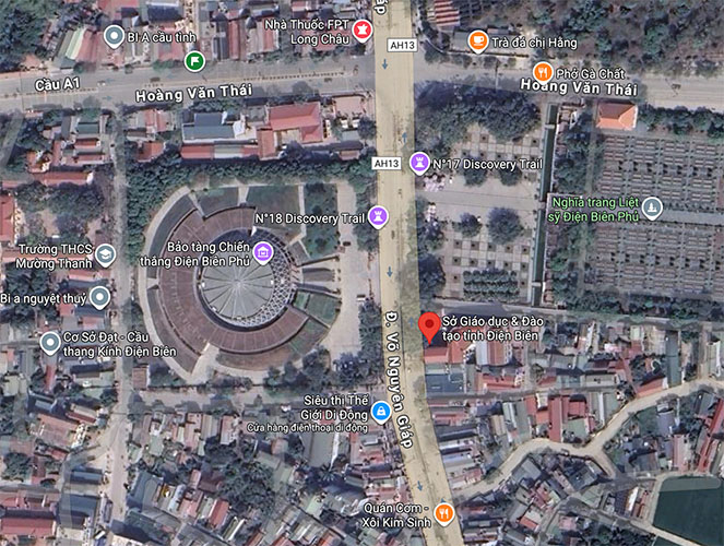 Trung tam co dia chi tai Tru so So Giao duc va Dao tao (cu) so 867, duong Vo Nguyen Giap. Anh: Google Maps