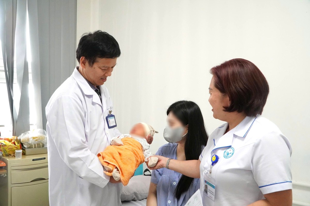 The health of the mother and child of the postpartum hemorrhoid patient who was in critical condition has now stabilized. Photo: BVVT