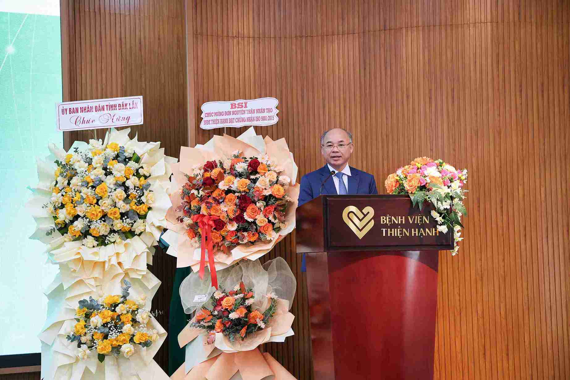 Ong Truong Cong Thai - Pho Chu tich UBND tinh Dak Lak phat bieu. Anh: Bao Trung