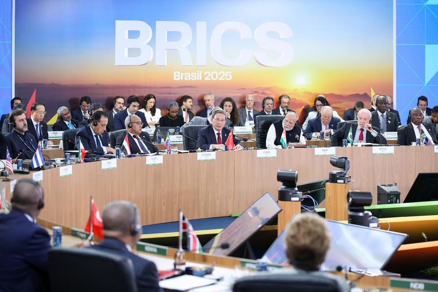 Plenary session of the 17th BRICS Summit in Rio de Janeiro, Brazil, July 6, 2025. Photo: Xinhua
