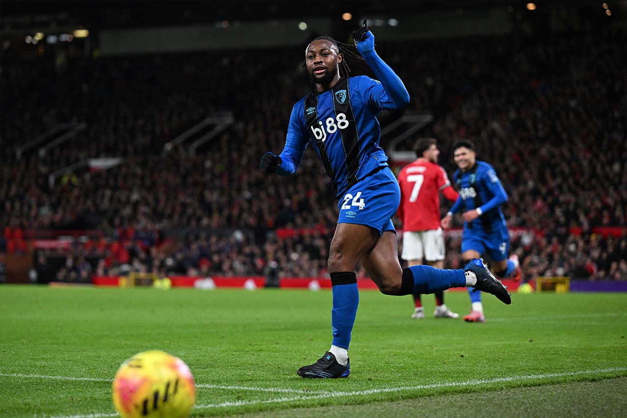 Antoine Semenyo dang la muc tieu cua ca Man United va Man City. Anh: AFP