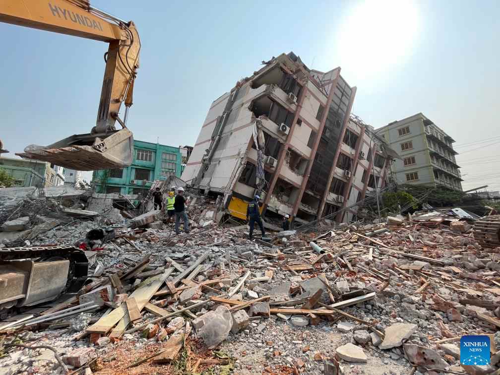 Dong dat o Mandalay, Myanmar cuoi thang 3.2025 khien it nhat 3.000 nguoi thiet mang. Anh: Xinhua