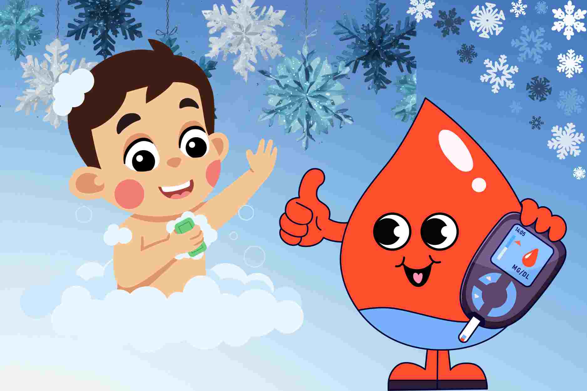 혈당 수치가 높은 사람들을 위한 겨울철 목욕의 황금 시간