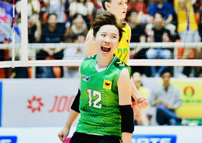 Nguyen Khanh Dang has signed a contract to play for the Hanoi women's team. Photo: VTV Binh Dien Long An