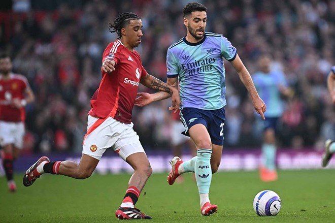 Merino mang den su da dang cho loi choi cua Arsenal. Anh: AFP