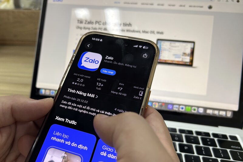 Zalo 앱은 CH Play 플랫폼의 일부 차트에 등장하지 않았습니다. 사진: Anh Vu