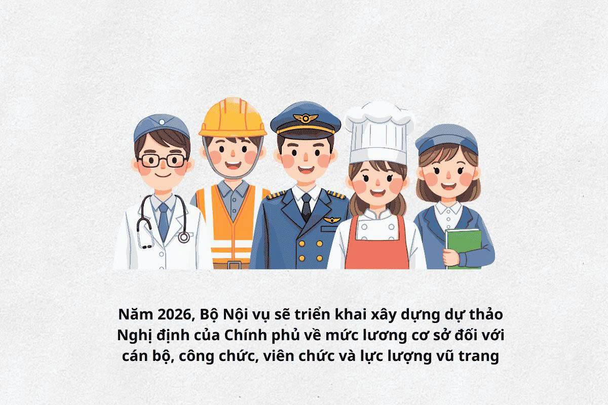 Proposal for regulations on civil servant and armed forces salaries in 2026