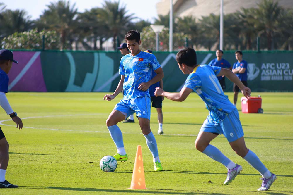 U23 Viet Nam da hoan tat khau chuan bi cho tran ban ket. Anh: Ted Tran