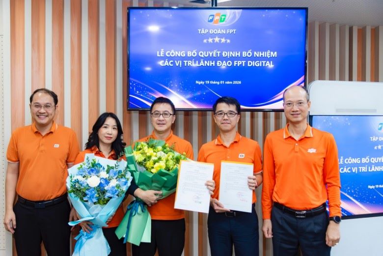 Ceremony to announce the decision to appoint leaders of FPT Digital. Photo: FPT Digital