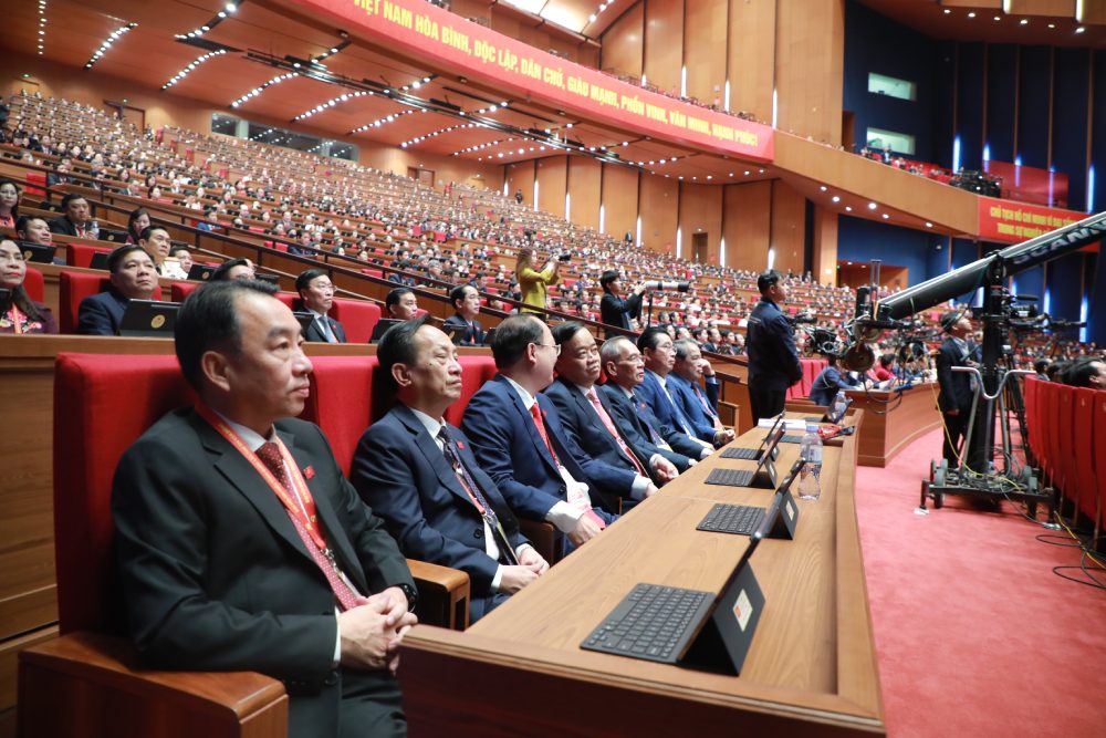 Cac dai bieu tai phien khai mac Dai hoi XIV cua Dang. Anh: Tran Vuong