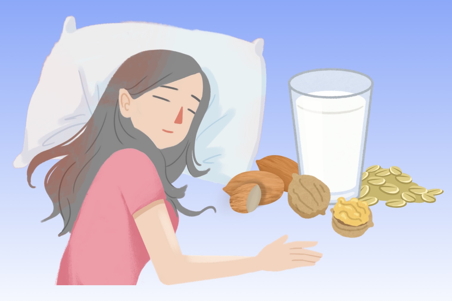 Tips for drinking seed milk in the evening to help sleep better