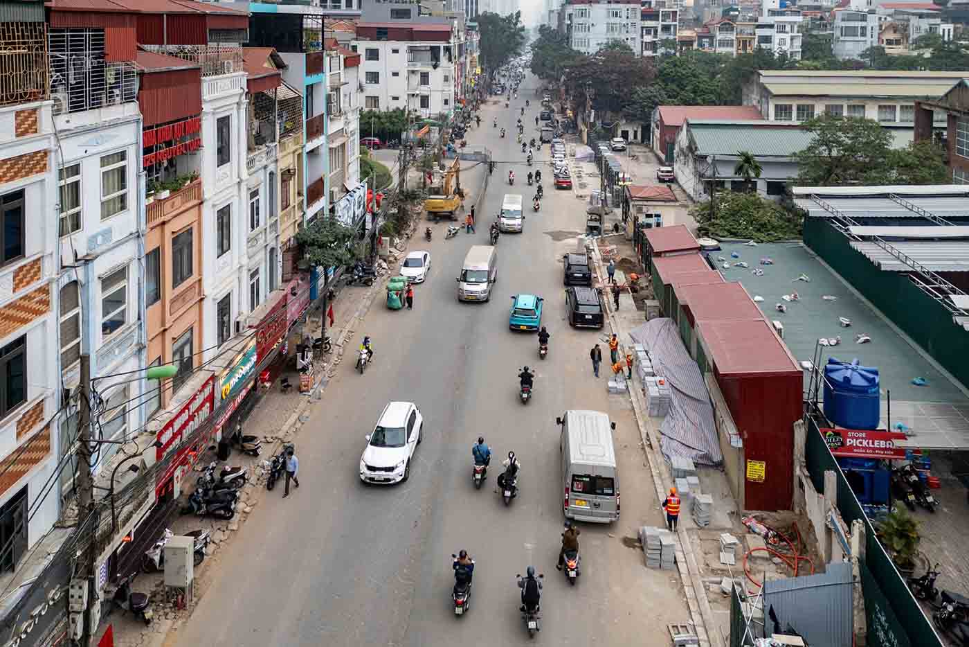 Đường Nguyễn Tuân (phường Thanh Xuân, Hà Nội). Ảnh: Sóng Hữu 
