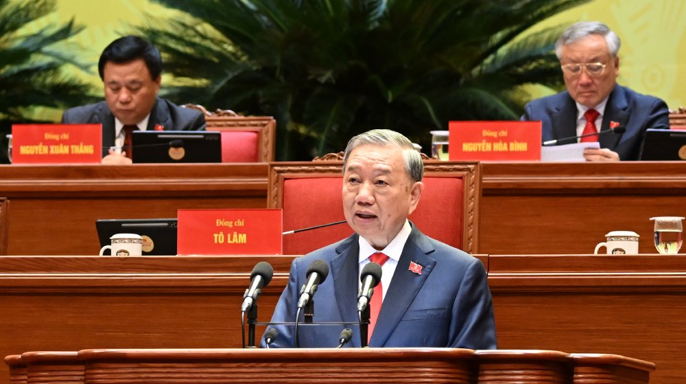 General Secretary To Lam emphasized the content: People are the root, the highest measure of all policies. Photo: Duy Linh