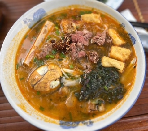 Delicious snail noodle soup is very suitable for enjoying on cold days. Photo: Mai Chau