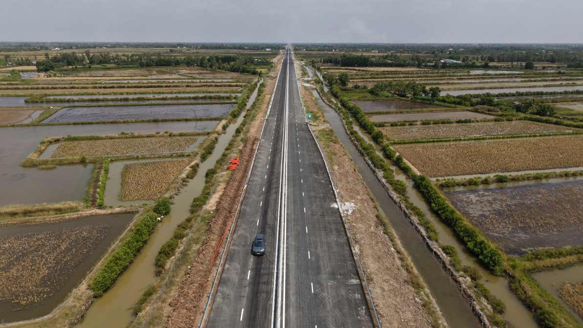 Cao toc Can Tho - Ca Mau mo ra co hoi lon de tinh Ca Mau buc pha. Anh: Nhat Ho.