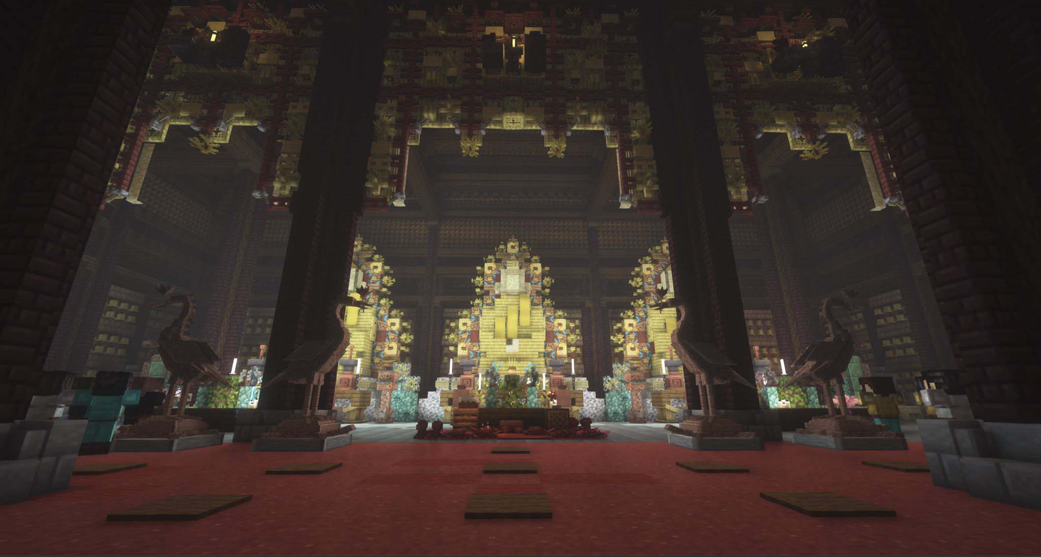 Khung canh ben trong chua Bai Dinh.