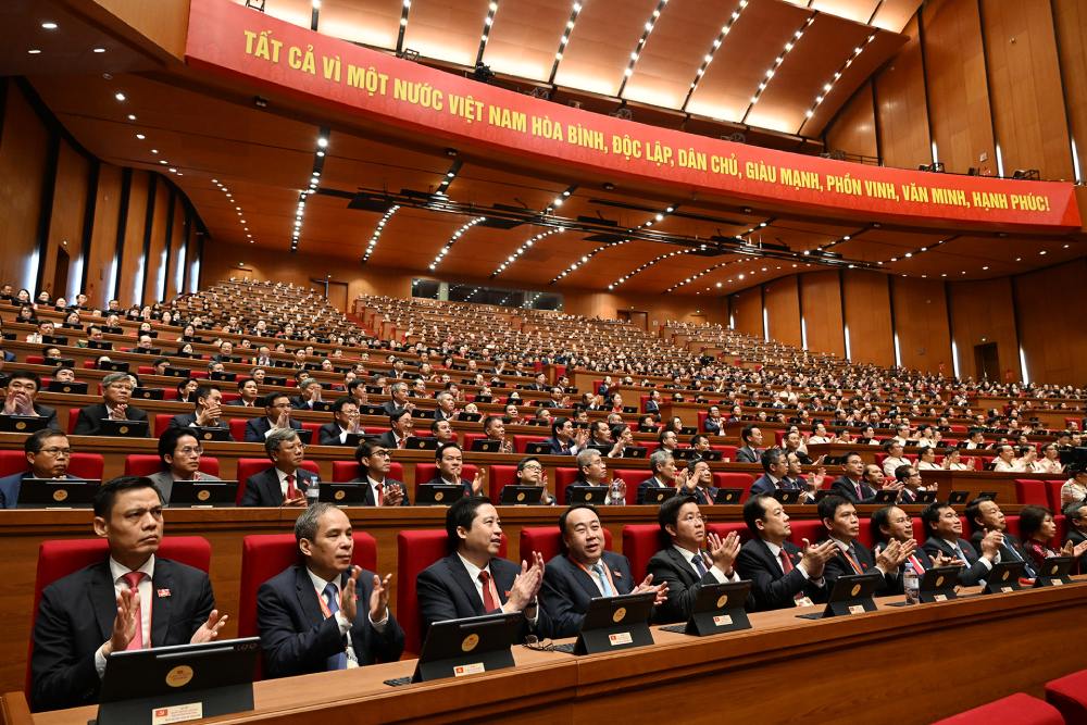 Dai bieu du Dai hoi XIV cua Dang. Anh: Duy Linh