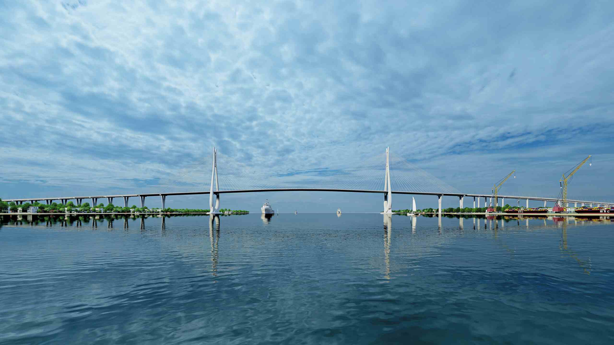 Phoi canh cau Cat Lai noi TPHCM va Dong Nai.  Anh: Tedi