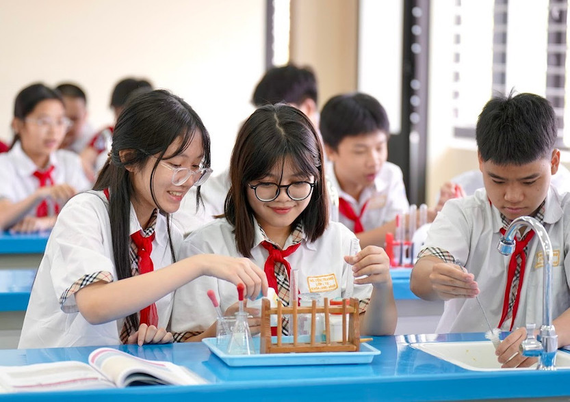 Chuong trinh giao duc pho thong 2018 tu lop 1 den lop 12 duoc trien khai theo dung lo trinh. Anh: MOET  