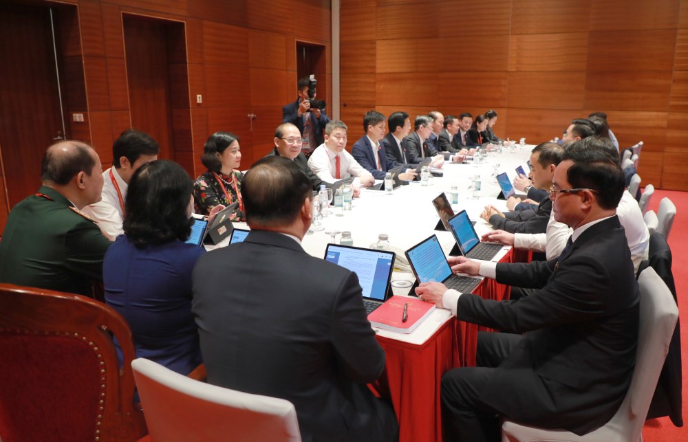 Toan canh phien thao luan tai Doan dai bieu Mat tran To quoc, cac doan the Trung uong chieu 20.1. 