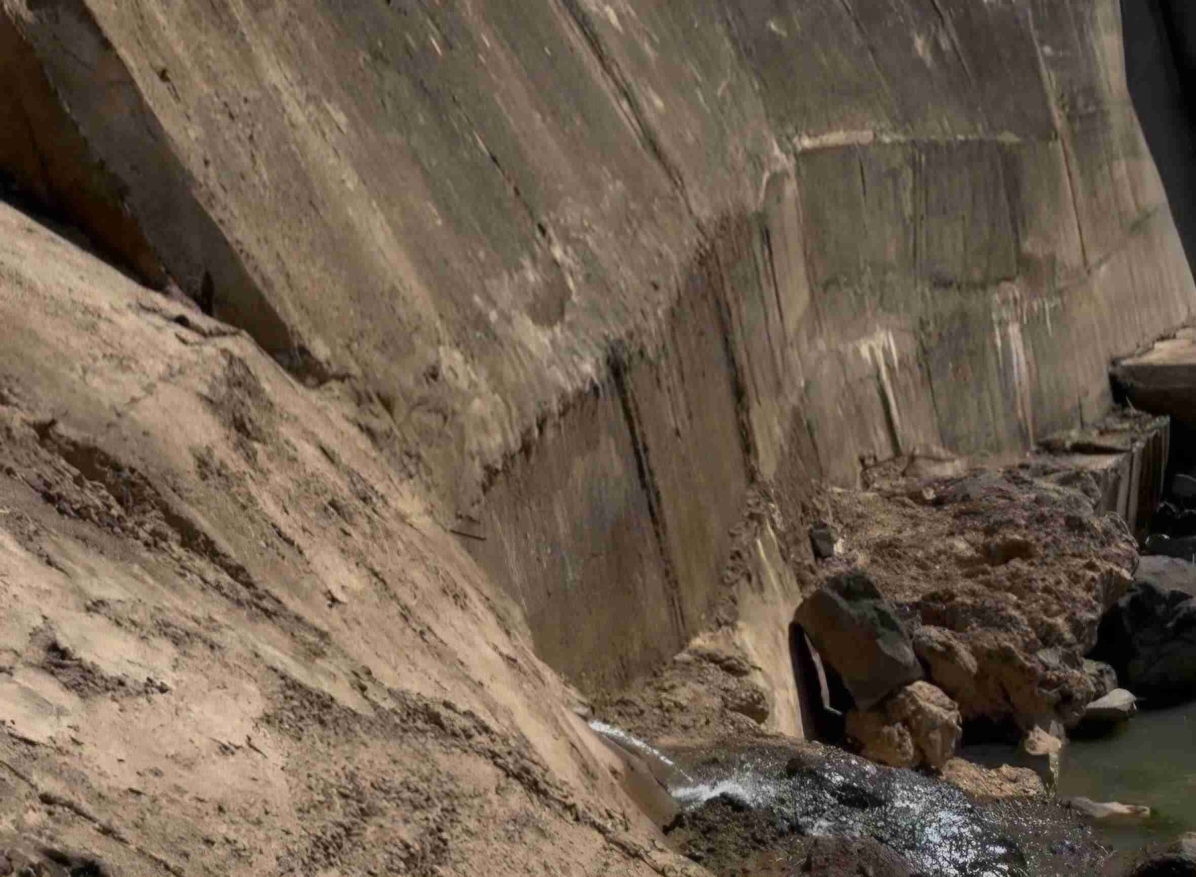 Chan dap thuy dien Dong Nai 1 dang tiem an nhieu nguy co can kiem tra xu ly. Anh: Phuc Khanh 