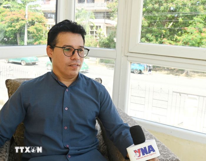 Dr. Ruvislei Gonzalez Saez - senior researcher at the Cuban Center for International Policy Research (CIPI). Photo: VNA