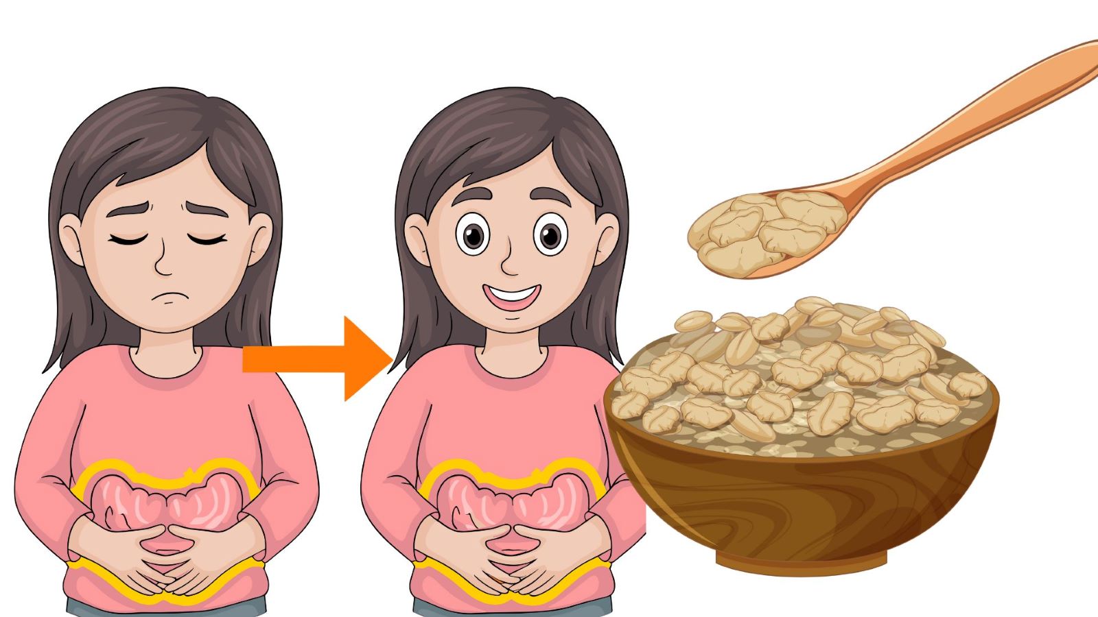 Adding oatmeal to the diet helps improve gut health. Graphics: Thanh Thanh