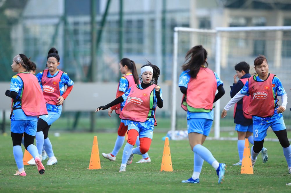 Vietnam women's team enters the 2nd training week preparing for the Asian tournament. Photo: VFF