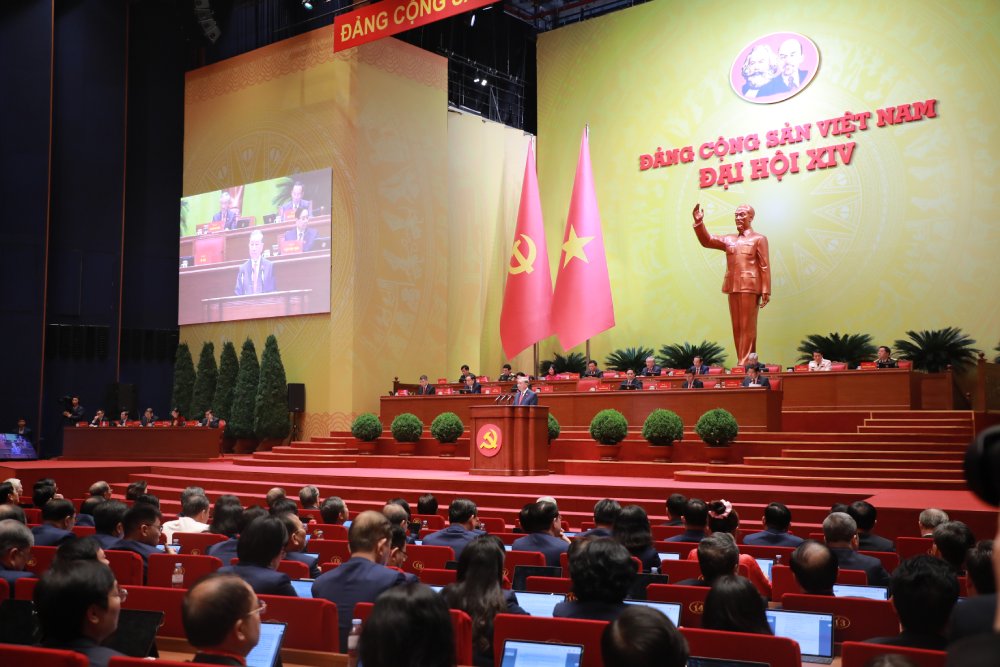 Opening session on the morning of January 20th of the 14th National Party Congress. Photo: Tran Vuong