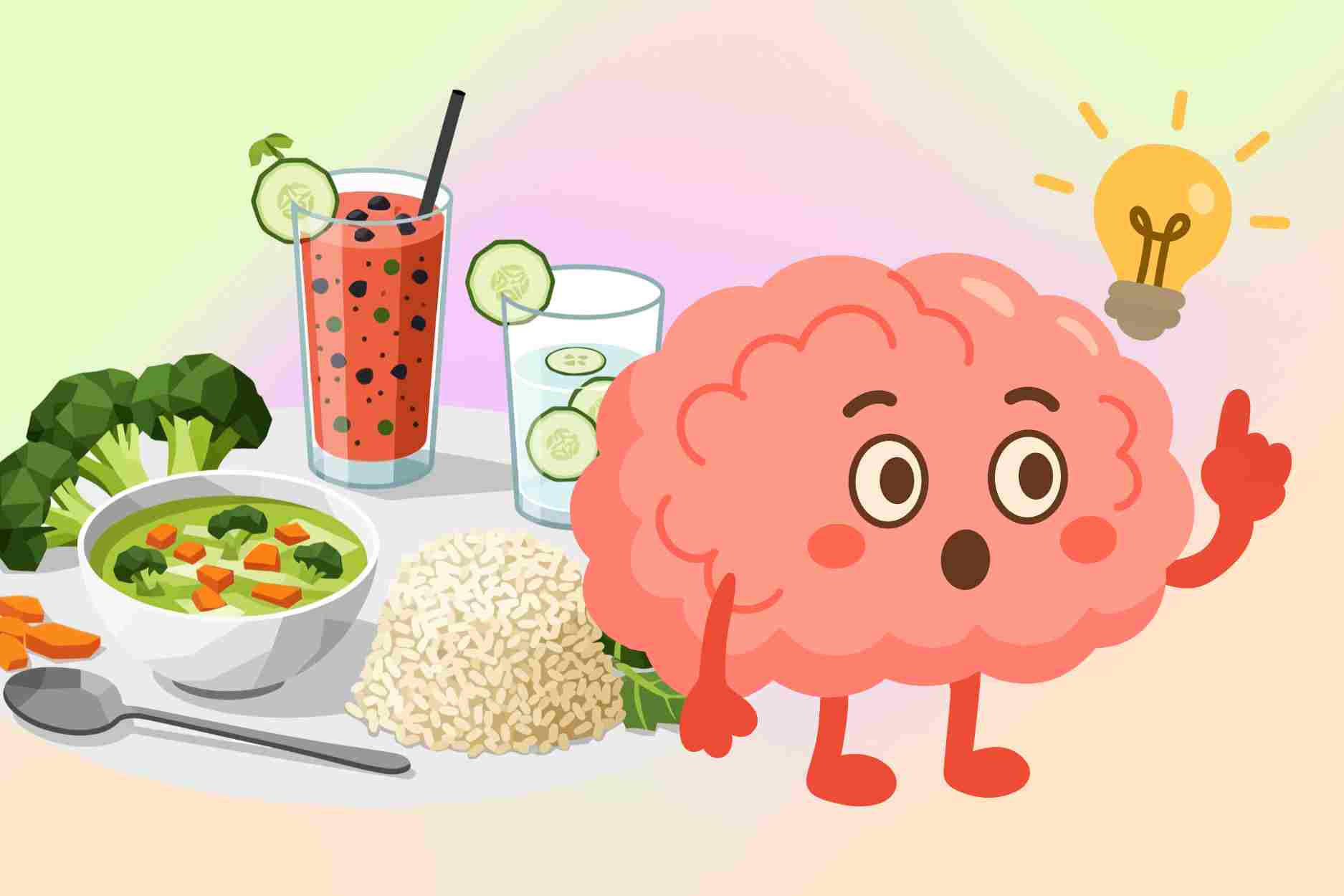 Vegetarian foods help reduce inflammation and increase brain concentration. Graphics: Thien Nhan
