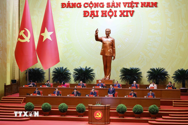 The Presidium presides over the opening session of the 14th Party Congress, January 20, 2026. Photo: VNA