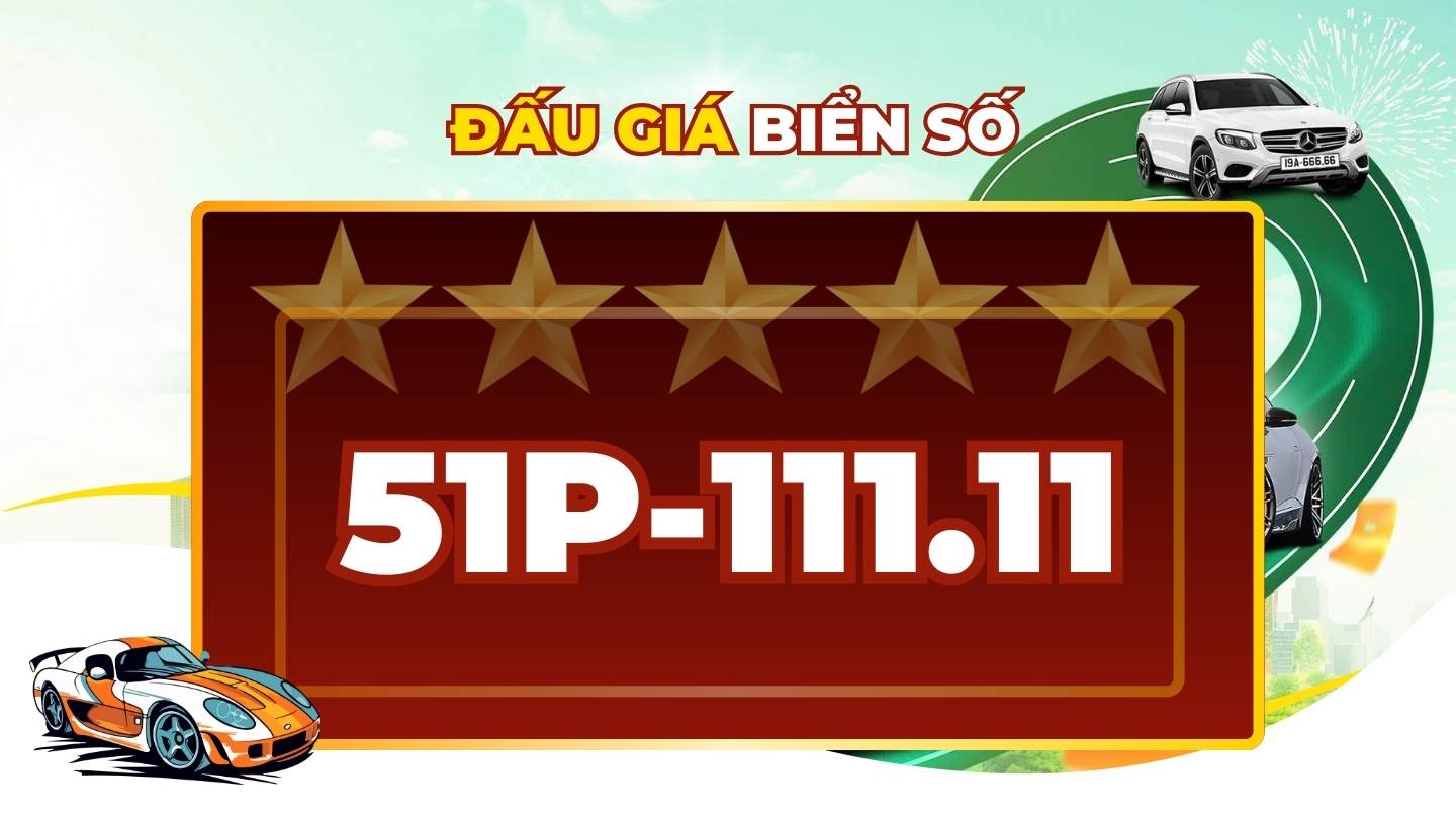 License plate 51P-111.11 officially present in the afternoon auction session on January 21
