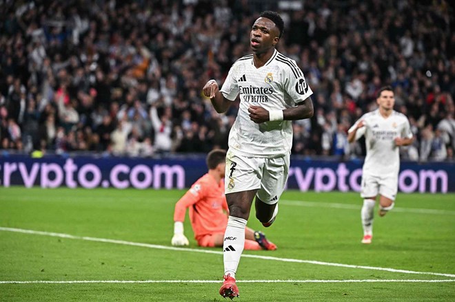 Real Madrid se can Vinicius o trang thai phong do tot nhat.  Anh: AFP