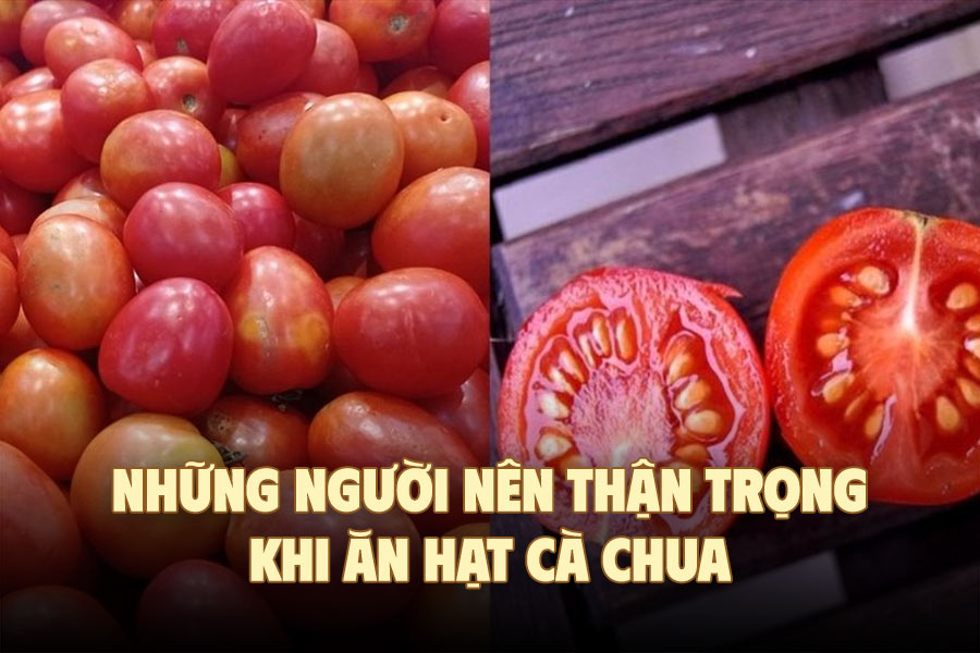 People who should be careful when eating tomato seeds